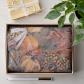 カボチャ秋オレンジ葉ズデジタル絵画ズ 薄葉紙 (ギフト)