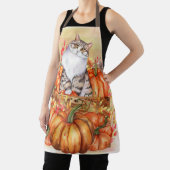 カボチャ秋オータムハーベストキャットエプロン エプロン (インサイチュ)