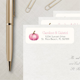 カボチャ秋ガールシャワー誕生日 ラベル