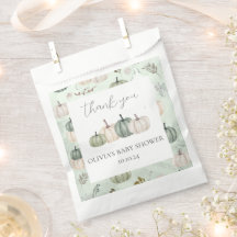 カボチャ秋グリーンベビーシャワーバッグ