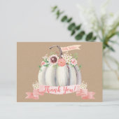 カボチャ秋サンキューカードベビーシャワー サンキューカード (スタンド正面)