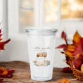 カボチャ秋トラックオレンジニュートラルベビーシャワー アクリルタンブラー