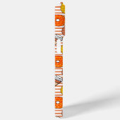 カボチャ秋ドーナツ&コーヒーオレンジストライプ色 Case-Mate iPhoneケース (裏面 / 右)