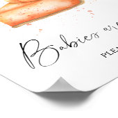 カボチャ秋パイ – ベビーは甘いポスター ポスター (角)