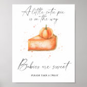 カボチャ秋パイ – ベビーは甘いポスター ポスター (正面)