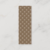 カボチャ秋パターン(の模様が)あるブックマーカー スキニー名刺 (裏面)