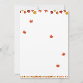 カボチャ秋パーティー 招待状 (裏面)