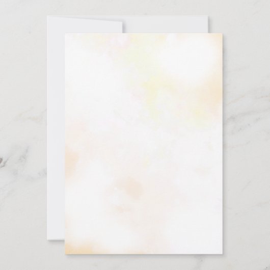 カボチャ秋フローラハーベストサンクスギビングディナー 招待状 (裏面)