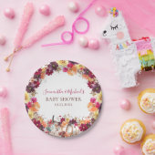 カボチャ秋フローラベビーシャワー ペーパープレート (パーティー)