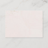 カボチャ秋フローラ&パンパスベビーシャワーブックス エンクロージャーカード (裏面)