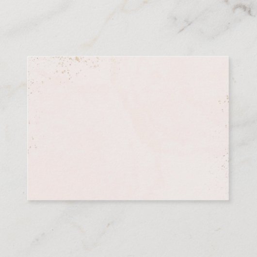 カボチャ秋フローラ&パンパスベビーシャワーブックス エンクロージャーカード (裏面)