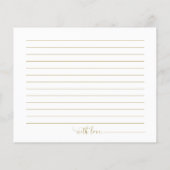 カボチャ秋ブライダルシャワーデイトナイトカード (裏面)