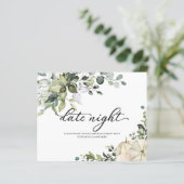 カボチャ秋ブライダルシャワーデイトナイトカード (スタンド正面)