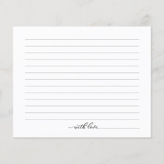 カボチャ秋ブライダルシャワーデイトナイトカード (裏面)