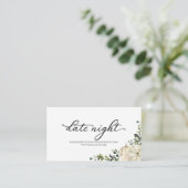 カボチャ秋ブライダルシャワーデイトナイトカード エンクロージャーカード (スタンド正面)