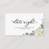 カボチャ秋ブライダルシャワーデイトナイトカード エンクロージャーカード (正面)