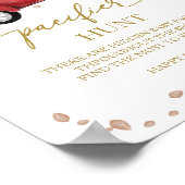 カボチャ秋ベビーシャワーおしゃぶり狩り標識 ポスター (角)