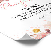 カボチャ秋ベビーシャワーおしゃぶり狩り標識 ポスター (角)