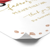 カボチャ秋ベビーシャワーの好意サイン ポスター (角)