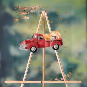 カボチャ秋ベビーシャワーウェルカムサイン アクリルサイン (ニュートラル)