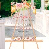 カボチャ秋ベビーシャワーウェルカムサイン アクリルサイン