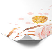 カボチャ秋ベビーシャワーウェルカムサイン ポスター (角)