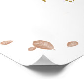 カボチャ秋ベビーシャワーウェルカムサイン ポスター (角)