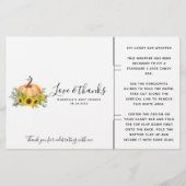 カボチャ秋ベビーシャワーキャンディバーラッパ (正面)