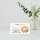 カボチャ秋ベビーシャワーブックベビー エンクロージャーカード (スタンド正面)