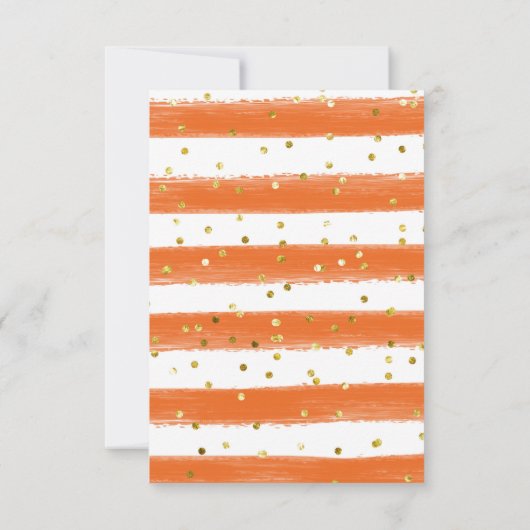 カボチャ秋ベビーシャワー収穫ありがとう サンキューカード (裏面)