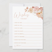 カボチャ秋ベビーシャワー希望ベビーカード 招待状 (正面)