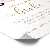 カボチャ秋ベビーシャワー私の水がゲームサインを壊した ポスター (角)