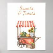 カボチャ秋ベビーシャワー – スイーツとお菓子 ポスター (正面)