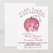 カボチャ秋ベビーシャワー 招待状 (正面/裏面)