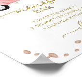 カボチャ秋ベビーシャワーMOMosaバー標識 ポスター (角)