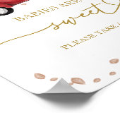 カボチャ秋ベビーズアスウィートサイン ポスター (角)