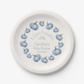 カボチャ秋ボーイシャワー誕生日 ペーパープレート (正面)