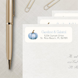 カボチャ秋ボーイシャワー誕生日 ラベル