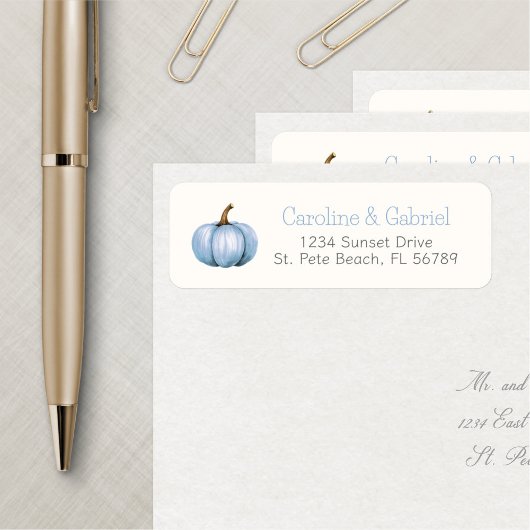 カボチャ秋ボーイシャワー誕生日 ラベル