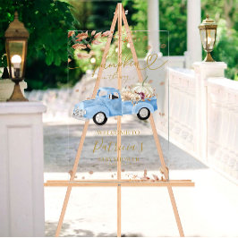 カボチャ秋ボーイベビーシャワーウェルカムサイン アクリルサイン