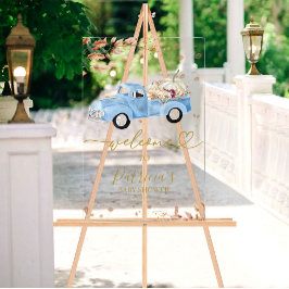 カボチャ秋ボーイベビーシャワーウェルカムサイン アクリルサイン