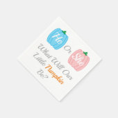 カボチャ秋性別表示 スタンダードカクテルナプキン (角)