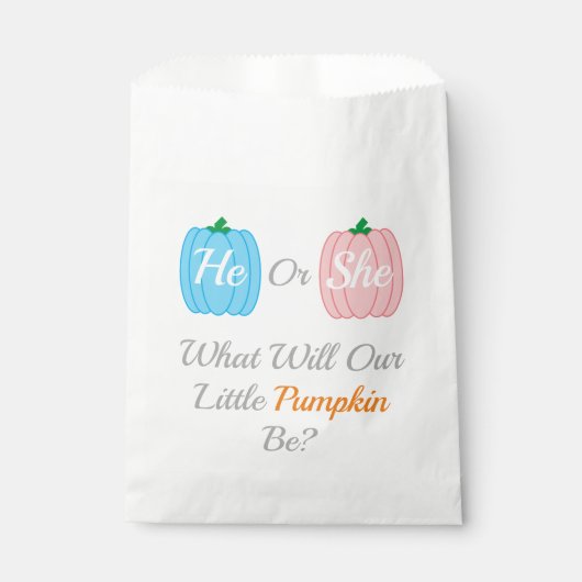 カボチャ秋性別表示 フェイバーバッグ (正面)