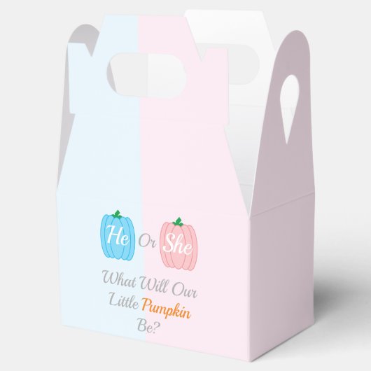 カボチャ秋性別表示 フェイバーボックス (オープン)