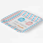 カボチャ秋性別表示 ペーパープレート (傾斜あり)