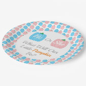 カボチャ秋性別表示 ペーパープレート (アングル)