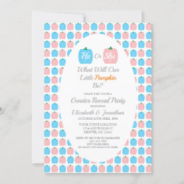 カボチャ秋性別表示 招待状