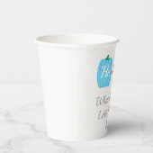 カボチャ秋性別表示 紙コップ (右)