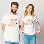 カボチャ秋植物性ママの赤ちゃんシャワー Tシャツ<br><div class="desc">カボチャ秋ボタニカルママ赤ちゃんシャワーTシャツ</div>