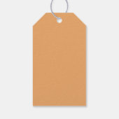 カボチャ秋水の色ベビーシャワーありがとう ギフトタグ (裏面)